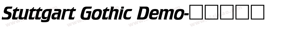 Stuttgart Gothic Demo字体转换
